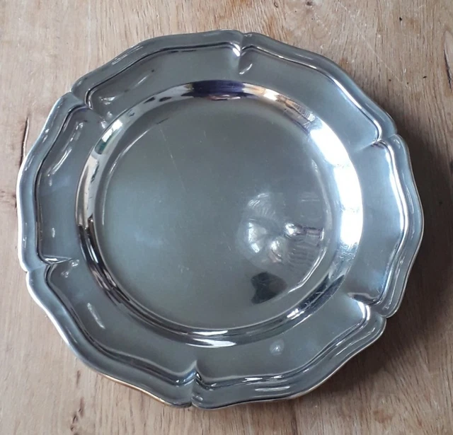 Grand Plat Rond Christofle - Métal Argenté 30cm - Fabriqué En France (1920-1949)