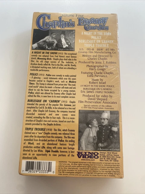 CHAPLIN’S ESSANAY COMEDIES Vol. 4-Charlie Chaplin Four Comedies 1915