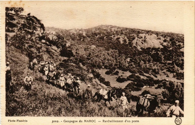 CPA AK Flandrin 3002 Campagne du Maroc Ravitaillement d'un poste MAROC (795956)
