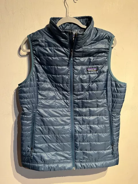 Patagonia Ultra Blue Nano Puff Primaloft Light Zip Puffer Vest XL Women’s