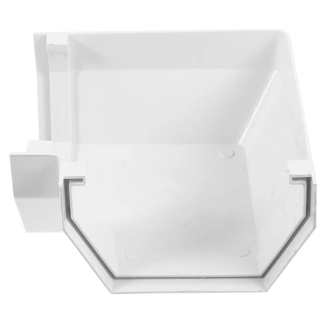 VYH Fallrohr-Adapter 3x4 Auf 2x3 – In Braun Oder Weiß, Für Dachrinnen, Mit Versetztem Design