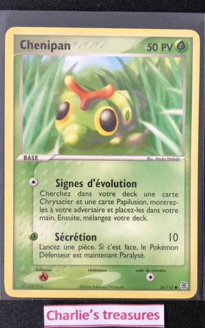 Carte Pokemon - Chenipan - 56/112 - Rouge Feu Vert Feuille - FR - NM+ / NEUF
