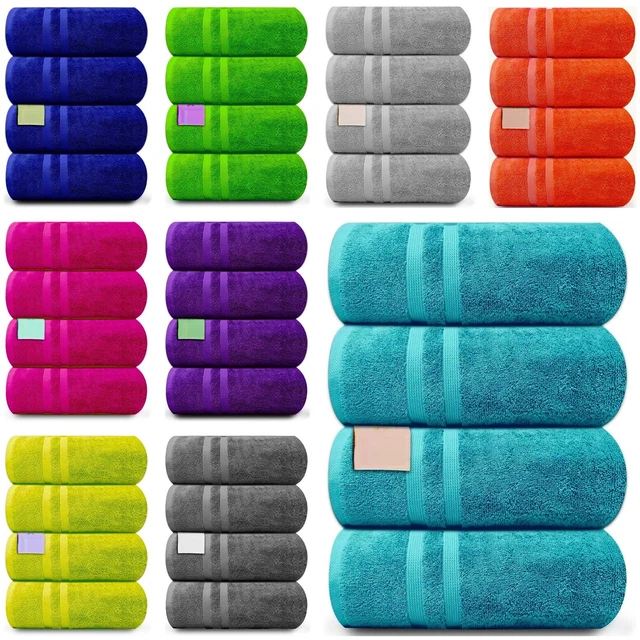 4-Pack Egyptian Cotton Jumbo Bath Sheets – Extra Large XXXL 150x200cm Towels