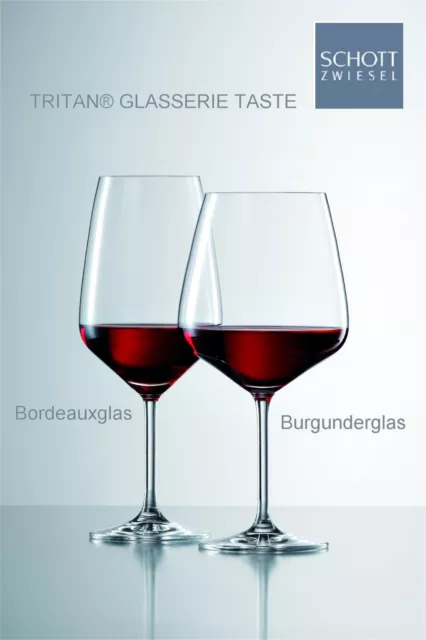 6 Rotweingläser "BURGUNDER" 790 ml - SCHOTT ZWIESEL TASTE 8741/140 KRISTALLGLAS 2