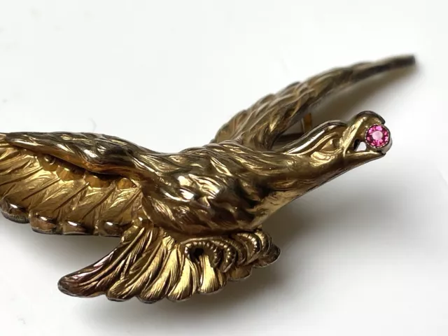 ANCIEN Broche Aigle Oria ANTIQUE Brooch Eagle