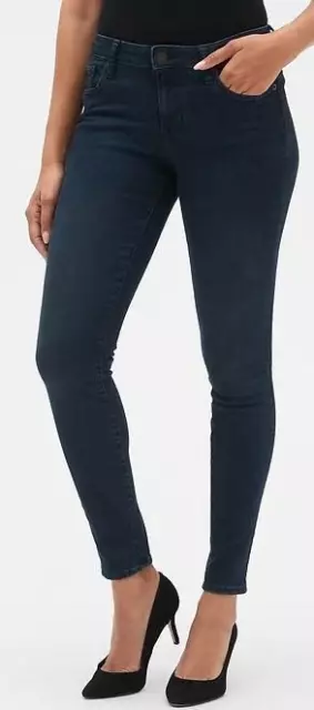 NWT Womens GAP Denim Legging Jeans Mid Rise Dark Indigo Jeggings Sculpted *F6