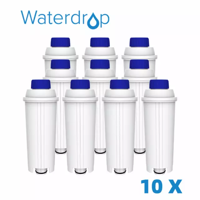 Waterdrop Ersatzfilter für Wasserfilter DeLonghi® DLS C002 / SER ECAM ESAM (10)