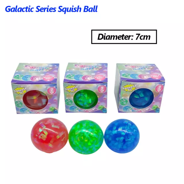 Anti Stress Squishy Ball Galactic Series Abreaction Sensory Squeeze Ball 7CM