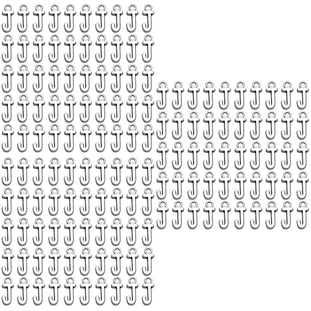 150 pcs Alphabet Charme Handwerk Edelstahl Armbänder Brief Anfänglichen Charme