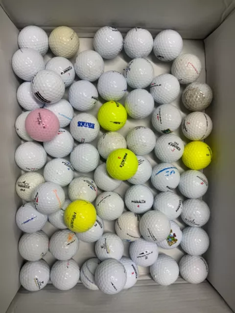 60 x Pinnacle job lot bulk buy practise beginners Golf Balls (PINNACLERANDOM)