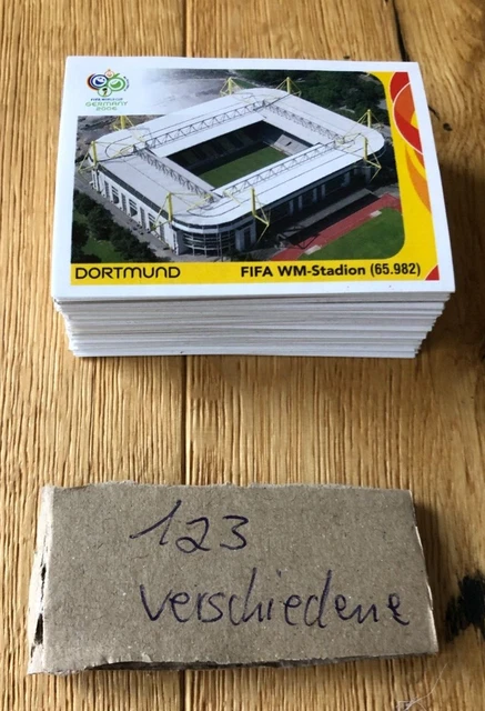 123 verschiedene original Panini Bilder / Sticker FIFA WM World Cup 2006, TOP!