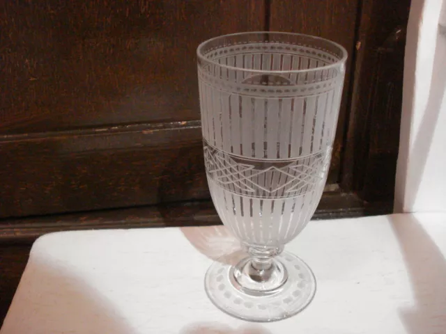 Andenken Glas ~1800/1820 Burg Kynast in Polen - feinste Handarbeit Gravur -ag607 3