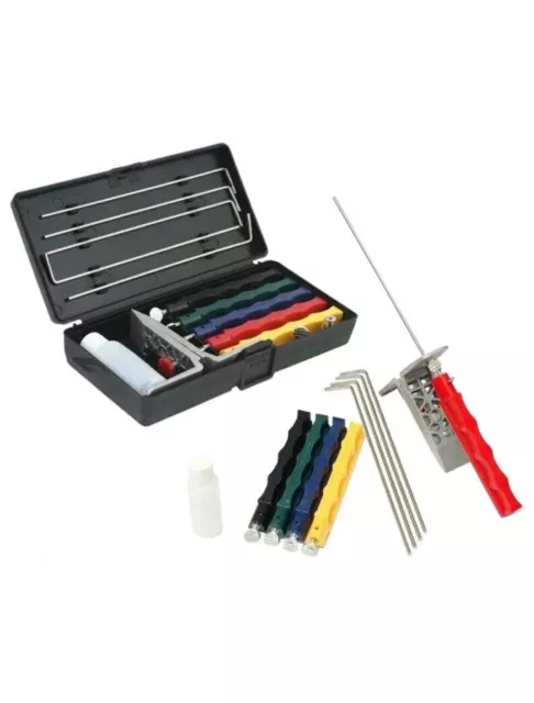 Lansky Durable Deluxe 5 Whetstones Set Sharpening System For Lansky Deluxe Tool