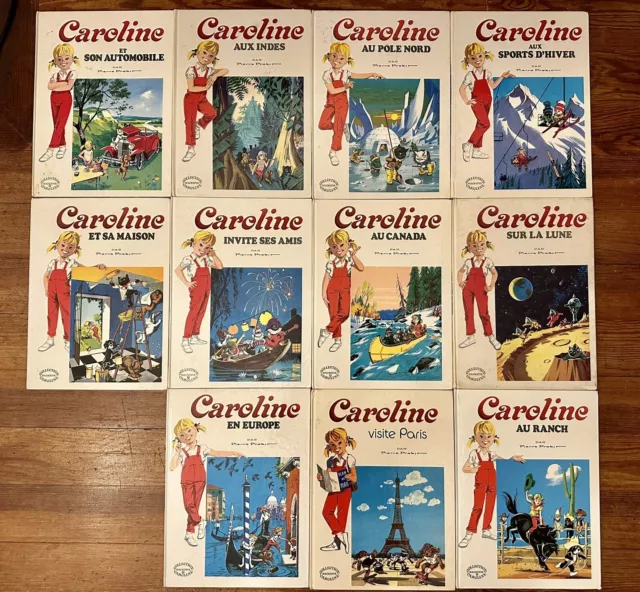 Lot De 11 Livres Caroline Anciens grands Albums Hachette Bd Collection