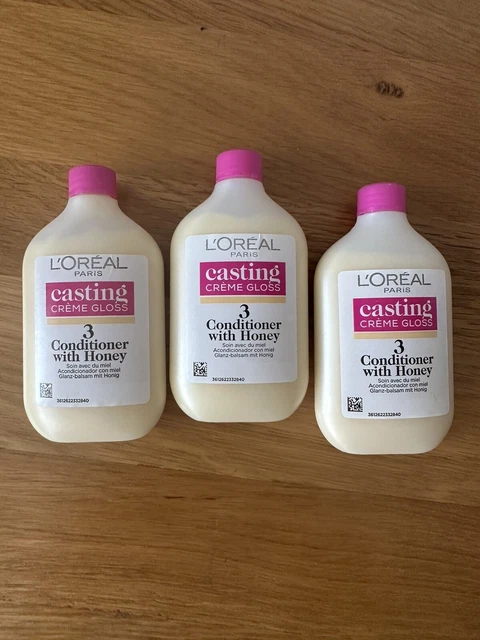 L’ORÉAL CASTING CREME gloss conditioner With Honey x3 60ml Each £7.00 ...