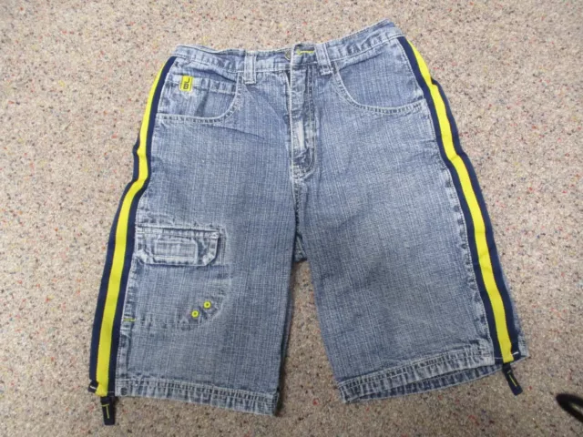 boys size 10 Joe Boxer denim jean shorts - side zipper expands leg