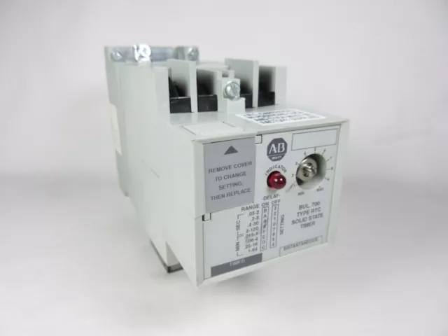 Allen Bradley, Solid-State Timing Relay, 700-RTC00000U1, SER A, New, Old Stock