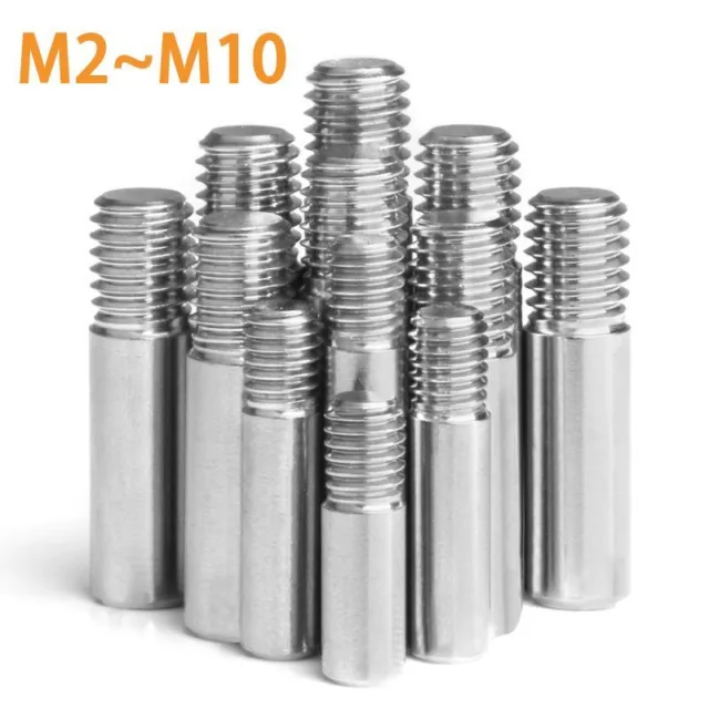 Slotted Cylindrical Pin Dowel External Thread Locating Pins M2toM10 GB831 2 5Pcs