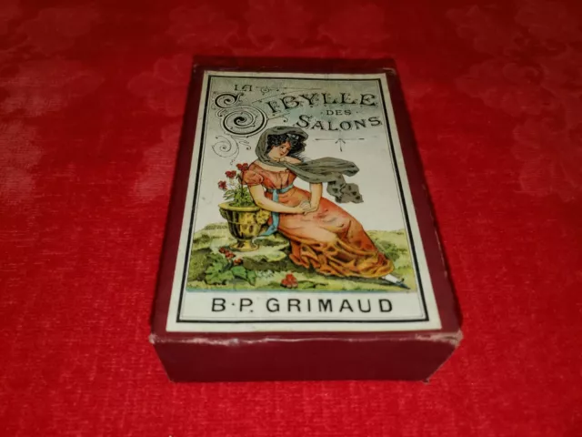 Antique Tarot Card Set La Sibylle Des Salons Bp Grimaud Circa 1890 Clean Cards