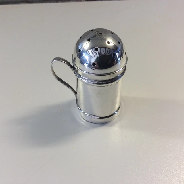 1894 Sterling Silver Pepperette  -  2" x 1" inch. - Joseph Whitten - Birmingham