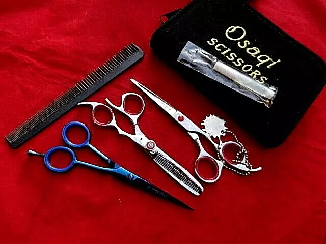 3 x 6.5" 440c Hairdressing Hair Cutting Scissors & 6" Thinning /Japanese Steel