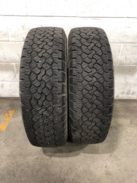 2x LT245/75R17 BFGoodrich Rugged Trail T/A 12/32 Used Tires