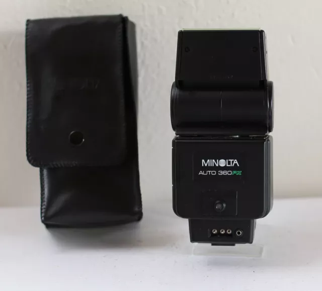Minolta Auto 360 PX Blitzgerät mit org. Tasche