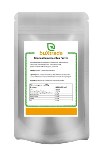 Sonnenblumenlecithin | Bäckerlecithin | Reinlecithin E322 | GMO frei