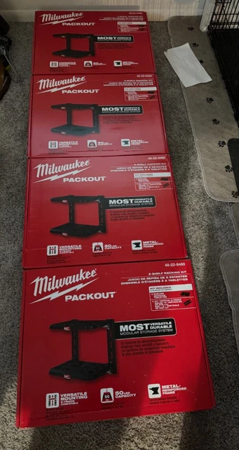 MILWAUKEE TOOL 48-22-8480 Packout 2-Shelf Racking Kit $130.00 - PicClick