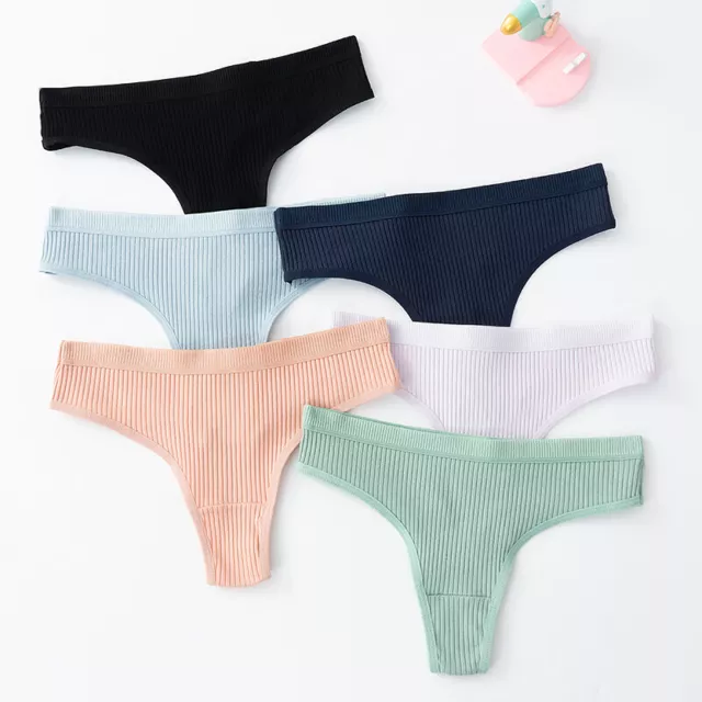 3 PCS Women Bikini Cotton Knickers Female Underwear for Woman Low-Rise Underpant 3