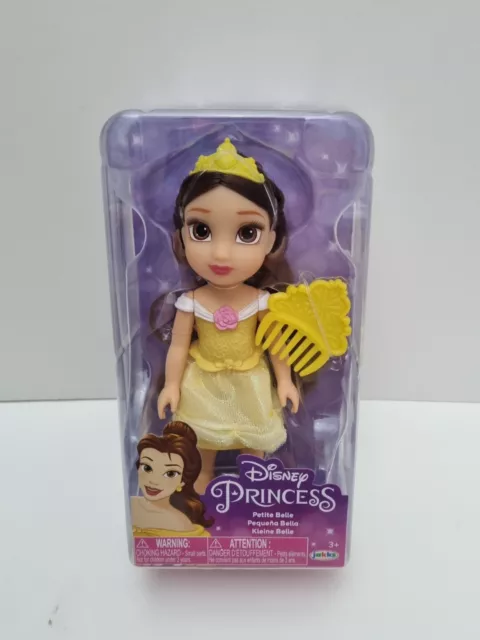 New Disney Princess Petite Glitter Belle Doll w/ Comb - Sparkling Beauty