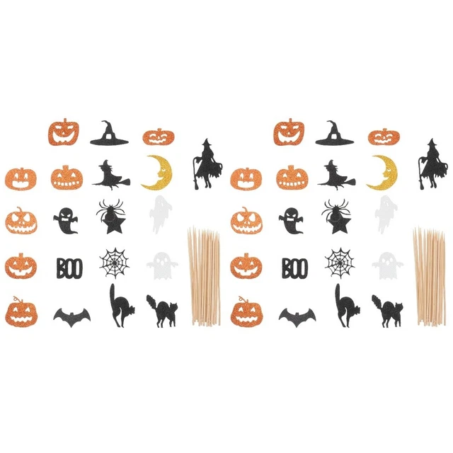 42 piezas Halloween Cake Toppers Cupcake Topper Picks para