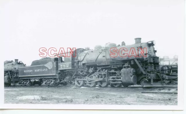 1B193 Rp 1952 Western Maryland Railroad 2-8-0 Loco #782 Elkins Wv