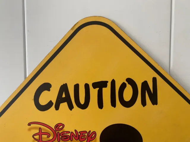 🔥 Very RARE Disney VoluntEars At Play Mickey Mouse Ears Construction Sign, HTF! 3
