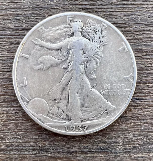 1937 50C Walking Liberty Half Dollar