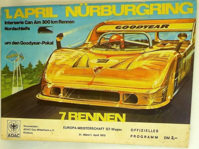 1.April Interserie Can Am 300 km Rennen EURO Nürburgring PROGRAMMHEFT VIII07 å *