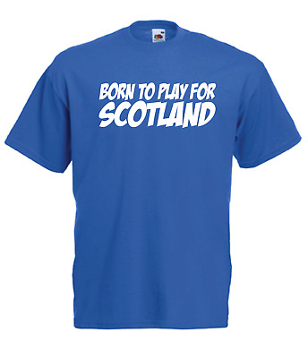 Born To Play per la Scozia SPORTS FOOTBALL RUGBY ALBA Regalo Ragazzi Ragazze Top T Shirt
