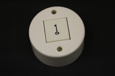 Old Button GDR Round Ø Exposed Switch Light Symbol Key Door Opener 3