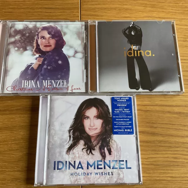 Idina Menzel 3 CD Bundle Holiday Wishes Christmas A Season Of Love Idina