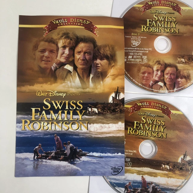SWISS FAMILY ROBINSON 1960 /2-DVDs *No Case* Discs & Scene Selections ...