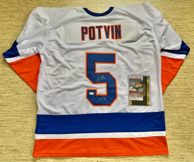 NHL Hockey New York Islanders HOF 91 Denis Potvin #5 XL - JSA Certified Jersey