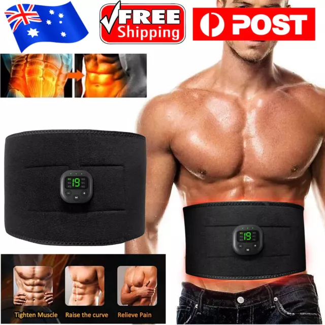 EMS ABS Abdominal Belt Muscle Trainer Stimulator Toning Smart Training Belt Home