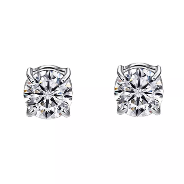 Crystal Magnetic Ear Stud Earrings Zircon Magnet Earrings Non Piercing Jewelry