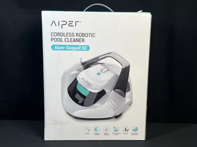 Aiper Seagull SE Rechargeable Cordless Robotic Pool Cleaner White Factory Sealed