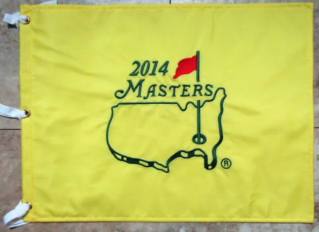 1 - 2014 AUGUSTA MASTERS Official EMBROIDERED Pin FLAG - WON by Bubba Watson