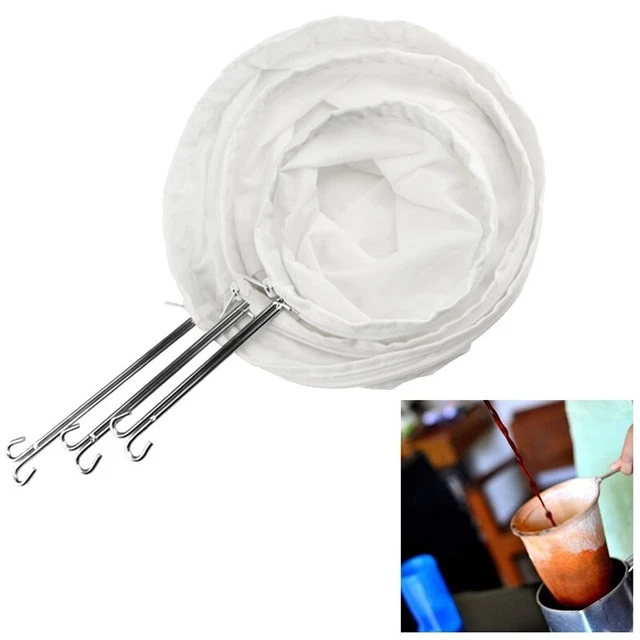 Sac Filtre Jus Fruits Presse Noix GOURMEO Sac Filtrant Pour Fromage Frais Et Lait Végétal En Nylon - Sac Sac A Lait Vegetal