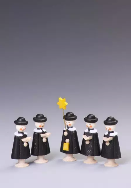 Tischdeko Kurrendefiguren 5 Figuren Schwarz Höhe ca 5 cm NEU Kurrende Kirche