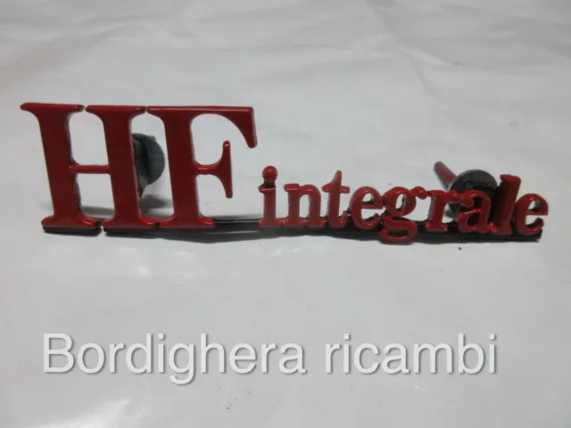 Lancia Delta Hf Integrale 8V Scritta Stemma Logo Griglia Mascherina Badge Emblem