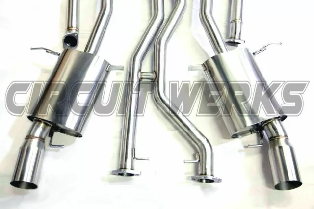 BMW 335i E90 E92 07-10 Double Turbo Brossé N54 Coupe/ Sedan Full Catback Sortie