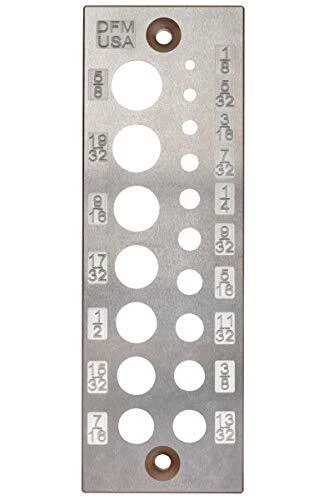 A2 Steel Dowel Plate 17 Holes MADE in USA English 17 Holes New